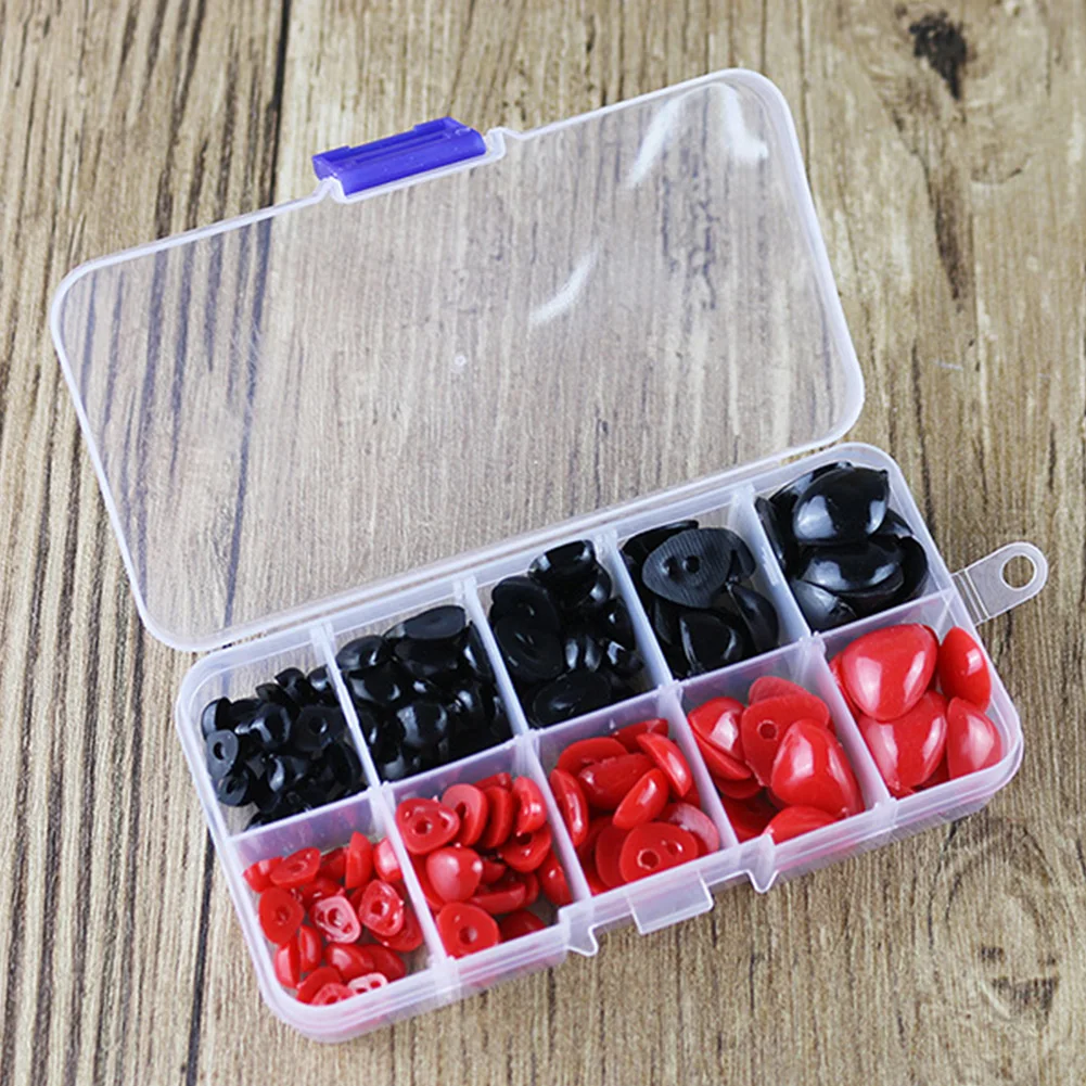 

150pcs Kids Flat Triangle Durable Puppet Safety Handcraft Doll Nose Mini Buttons Toys Accessories Crafts DIY Amigurumi Plastic