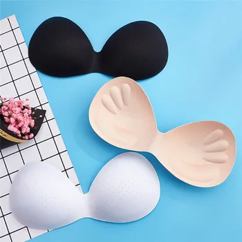 

1Pair Insert Breast Bra Enhancer Push Up Bikini Padded Inserts Chest Invisible Pad Body-fitted Design Women Swimsuit Pad