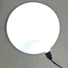 16cm círculo branco el backlight el painel el folha el placa de carro etiqueta frete grátis