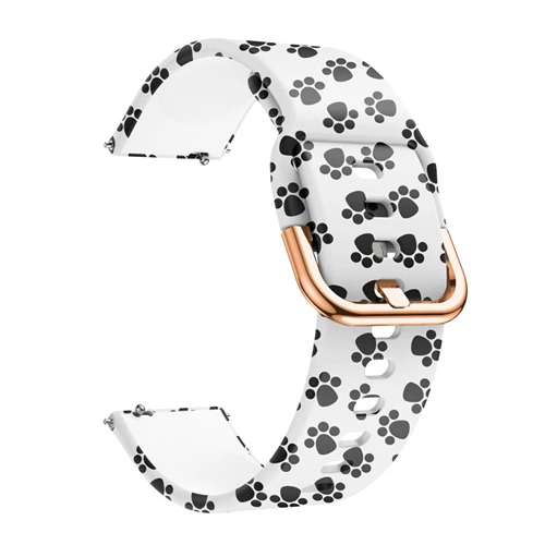 20 мм спортивный силиконовый ремешок для часов gear S2 ремешок для samsung Galaxy Watch Active Correa Amazfit Bip браслет для samsung gear Sport - Цвет ремешка: Footprint