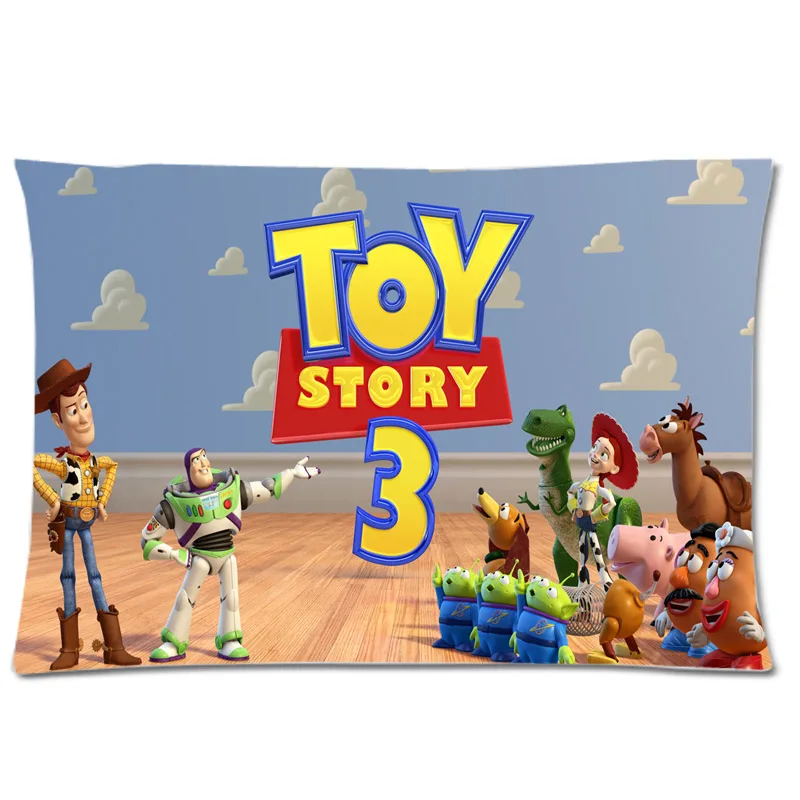 

High Quality Amazing Cartoon Toy Story Pillow Case!Standard 20"x30" Rectangle Zippered Pillowcase Twin Side Printed Pillow Cover