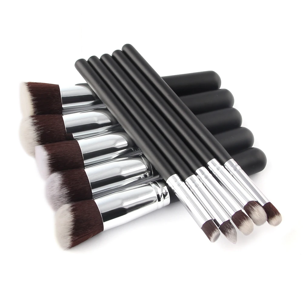 VANDER 10Pcs Makeup Brushes Set Cosmetic Blusher Foundation Highlighter Eye Shadow Brushes Powder Brushes Set Tools Kit  (6)