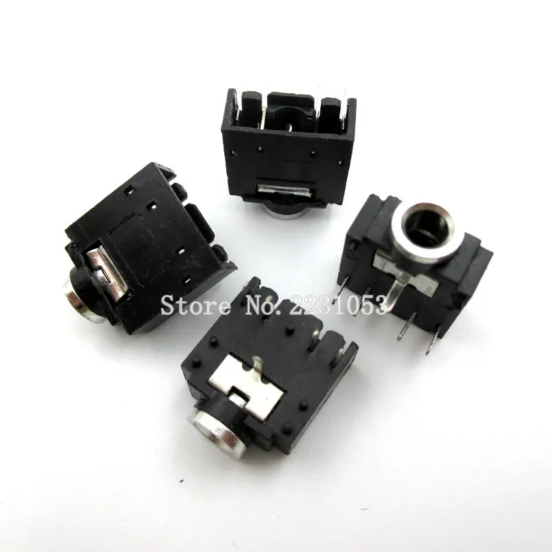 Connecteur pour prise Audio stéréo de 3.5mm, 20 pièces/lot, connecteur pour PCB 5 broches 3F07