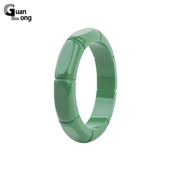 

GuanLong Fashion Resin Carved Bamboo Pattern Bangle 2017 Collection Femme Bangles Bracelets Puseiras Jewellery