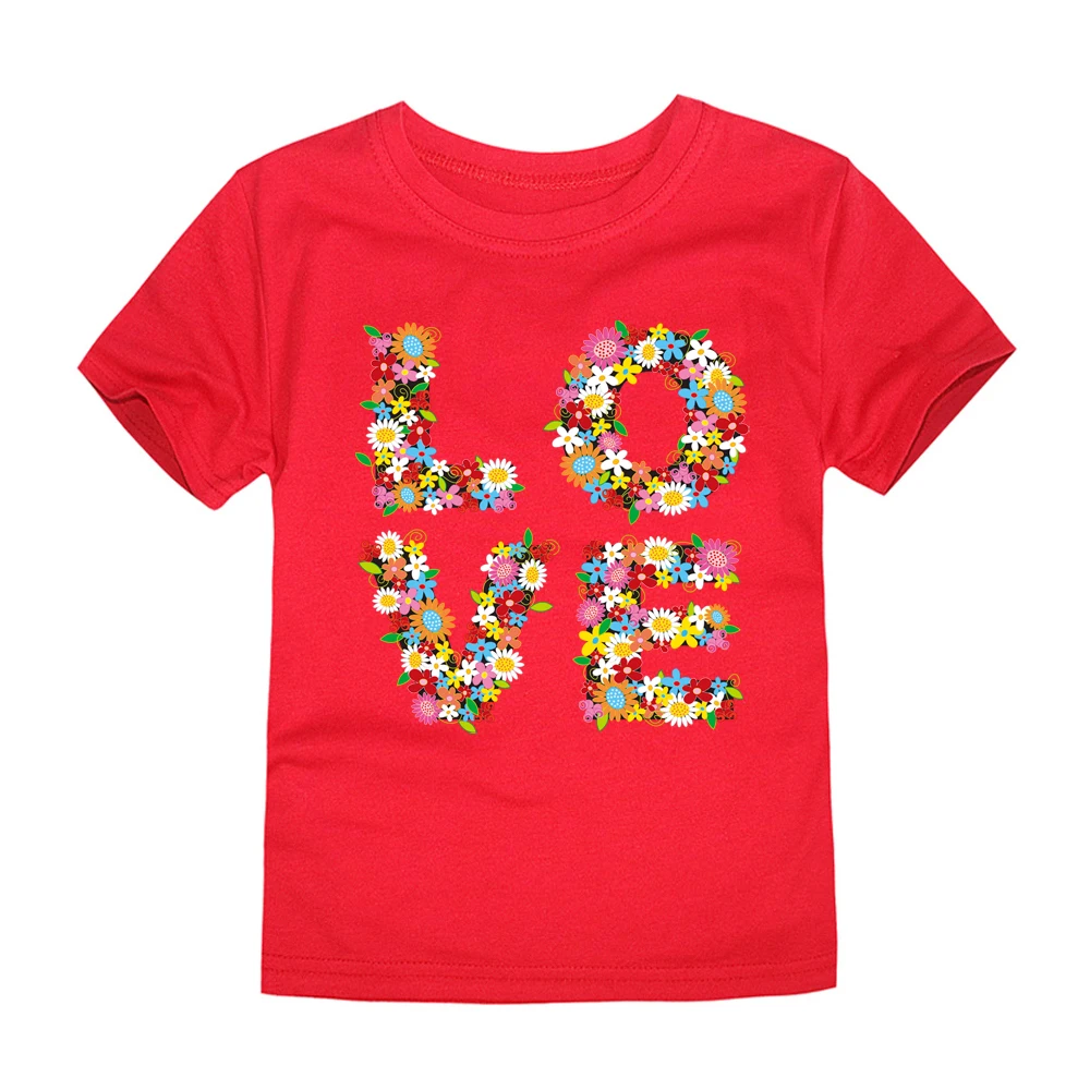 TINOLULING/12 цветов; коллекция года; футболка с цветочным принтом для мальчиков и девочек; детская футболка; топы для детей; футболки для малышей; От 2 до 14 лет