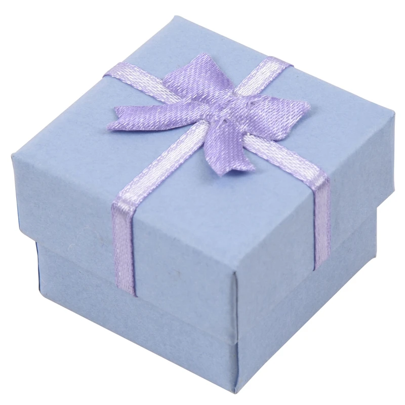 12 шт случайный цвет круглой и квадратной формы милая маленькая Подарочная коробка для кольца серьги ювелирные изделия