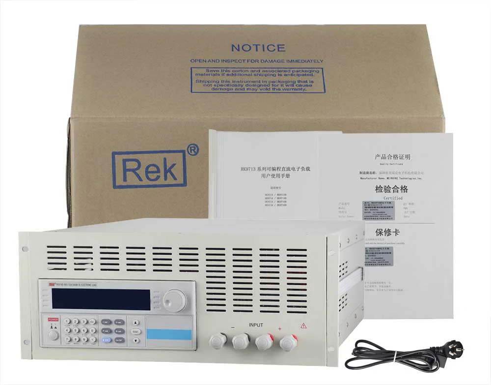 

Rek RK9715B ( 0-120A/0-500V/1800W) programmable DC electronic load high quality Ne