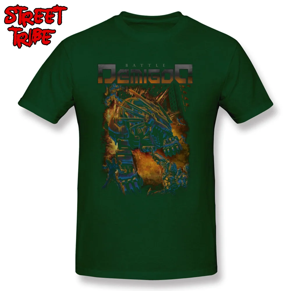 Mens 2018 New Casual Tops & Tees Crewneck Summer 100% Cotton T Shirts Party Short Sleeve Battle Demigod Tops T Shirt Battle Demigod dark