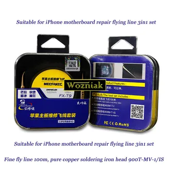 

WOZNIAK 0.02 MM fx-t9 mobile phone motherboard fingerprint repair flight line set is suitable for iPhone motherboard