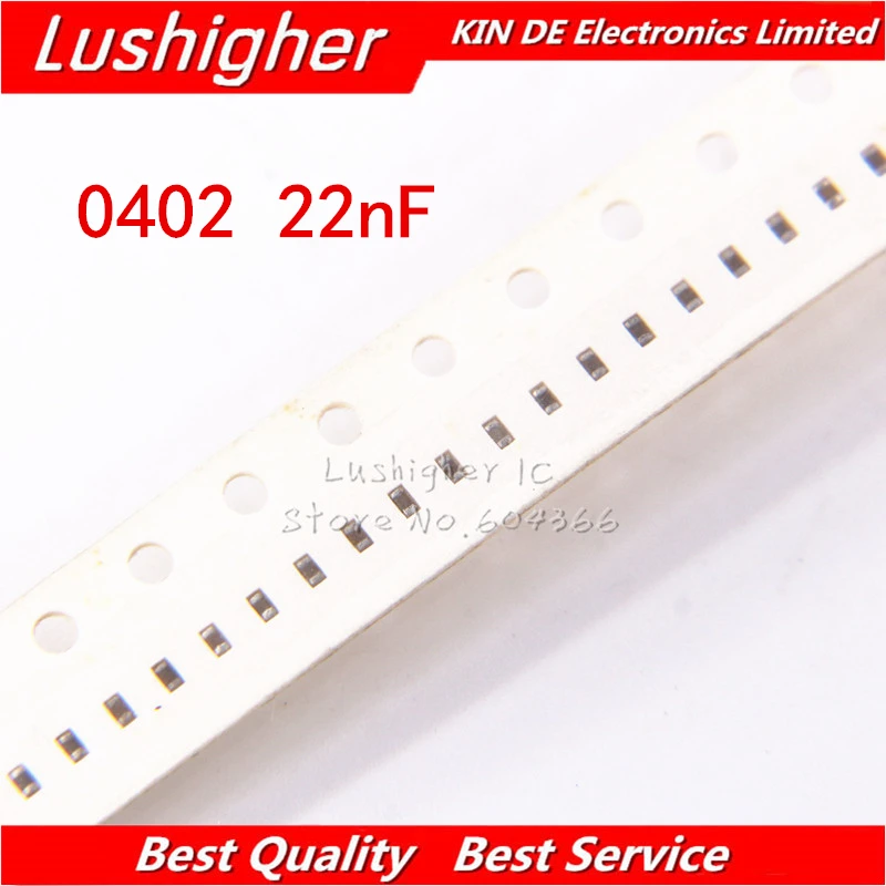 

100 шт. 0402 22nf 223K 22000pf 50V X7R 10% SMD керамический конденсатор