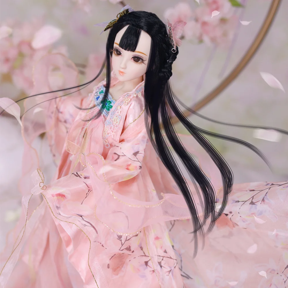 Дневник Queen 1/4 BJD суставы тела абрикосовый цветок с макияжем включая одежду обувь
