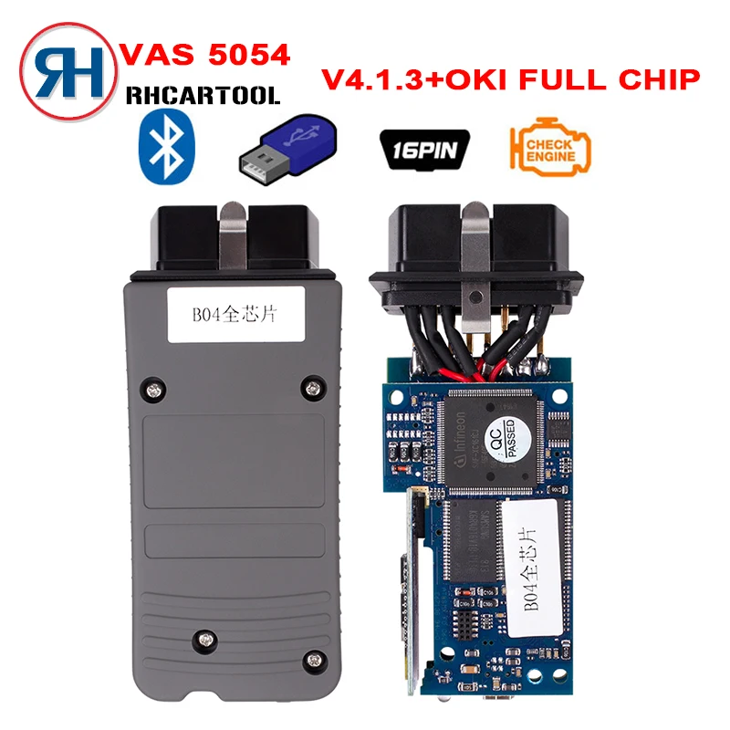 

Best Quality OBD2 VAS5054 VAS 5054A ODIS v5.1.3 With Original OKI Full Chip Bluetooth VAS 5054 Support UDS Protocol VAS 5054A