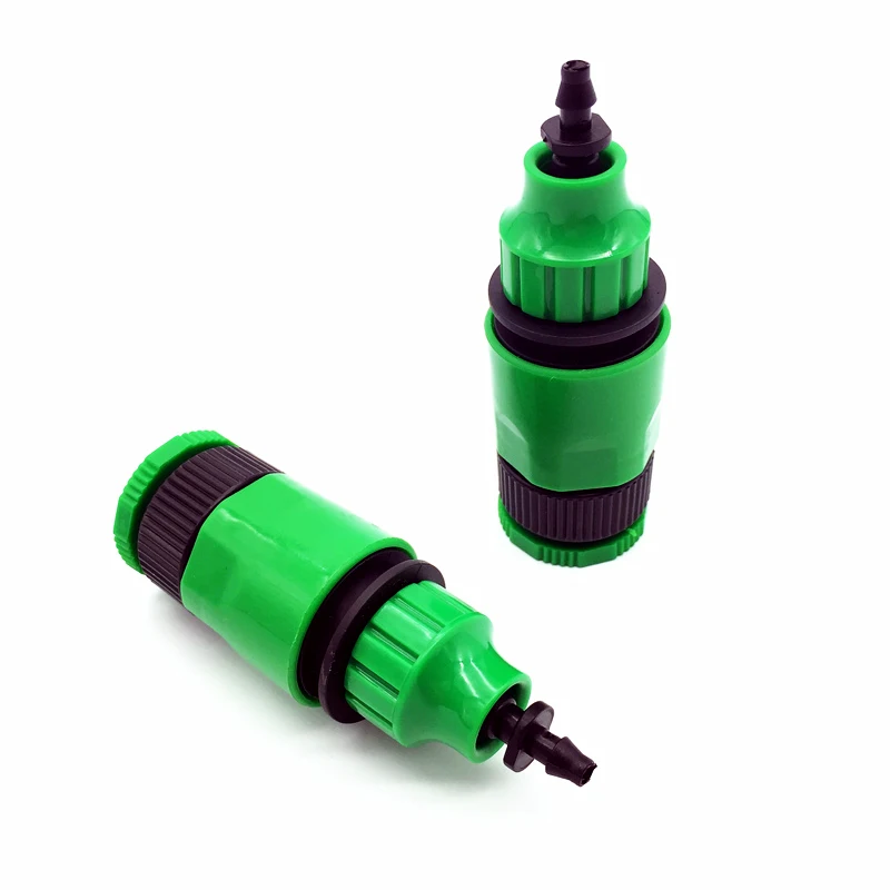 10 Pcs Garden Tools Drip Watering Quick Connector Set G3 / 4 "and G1 / 2" Connector And 4/7 Mm Or 8/11 Mm Hose Connector