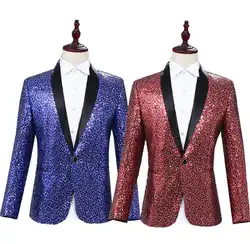 Личности одежда мужские костюмы дизайн terno Сценические костюмы для певцов куртка мужчины блестки Блейзер Танцы star стильное платье синий
