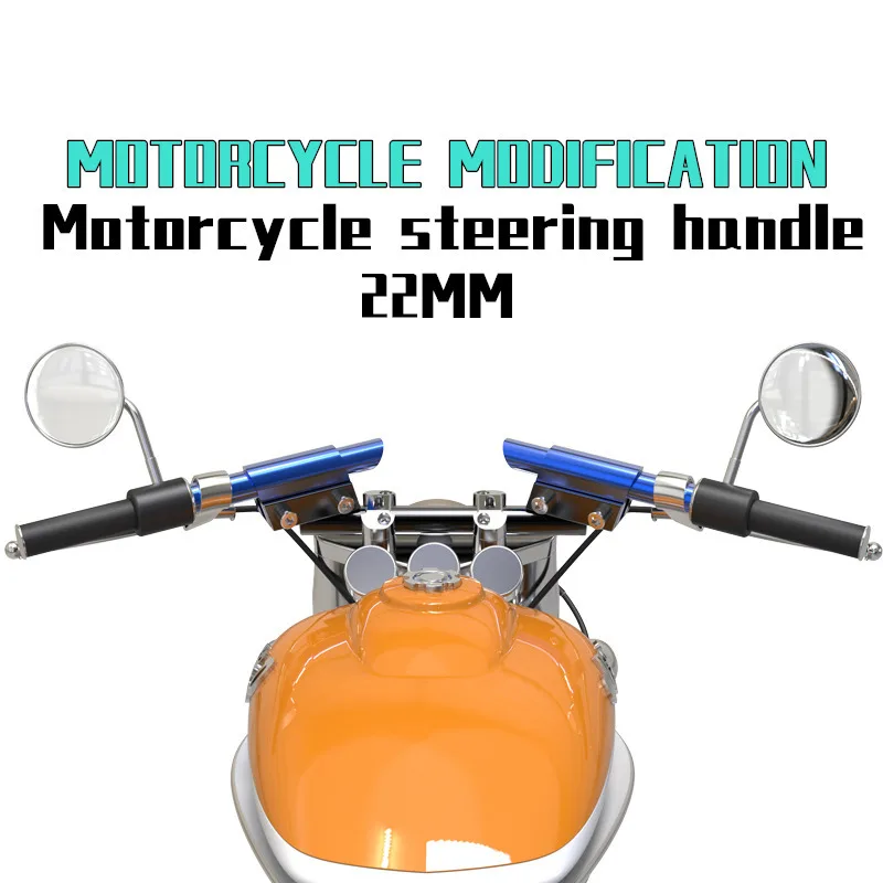 Универсальный 7/8 ''22 мм CNC алюминиевый руль мотоцикла Ручка Бар для yamaha honda suzuki kaeasaki