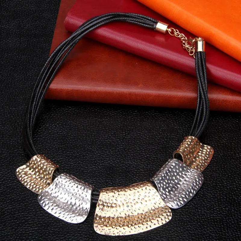 Hot Maxi Necklace Colar Big Brand Collares Bib Choker Chunky Woman Necklace Vintage Statement Necklace Fashion Jewelry Wholesale 3