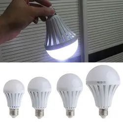 Ям Smart LED 220 В лампочки E27 5 Вт/7 Вт/9 Вт/12 Вт аварийного свет Освещение лампы фонарик