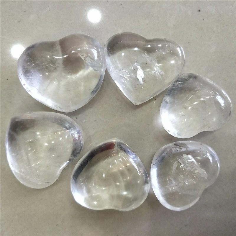 Beautiful Hearts Crystal Healing Reiki Stone DIY 1.8" 45mm AST207 