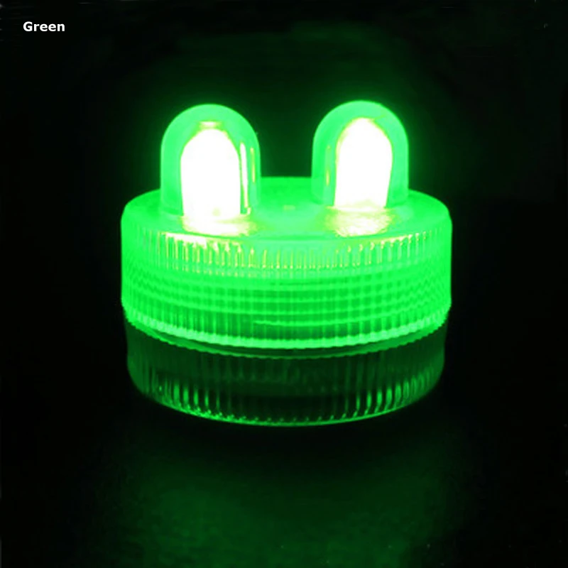 Waterproof double-head LED candle light flameless CR2032 battery powered for wedding Christmas party home decoration   (10)