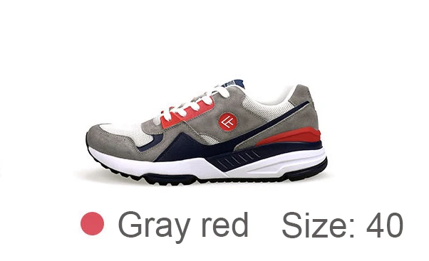 Xiaomi FREETIE 90 ретро Спортивная обувь удобная дышащая гибкая Повседневная обувь для хранения энергии обувь кроссовки для мужчин - Цвет: Gray red 40