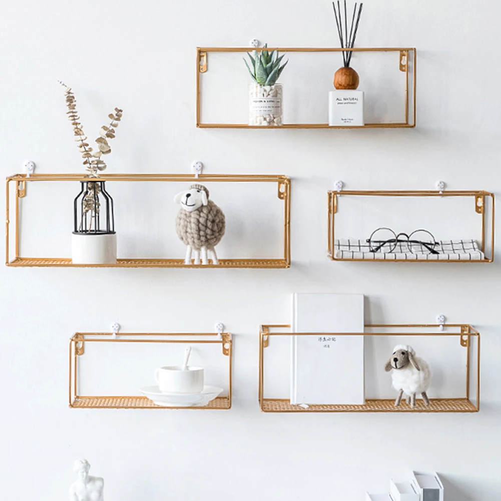 الصحف مجلة المدمجة تخزين الرف سلة الشمال نمط الكتب الجرف الحائط مستطيل ديكور المنزل المطاوع الحديد شنقا