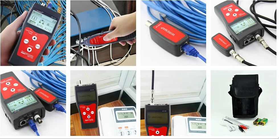 Система видеонаблюдения BNC Кабельный тестер для проверки витой пары, телефонной проводки с кабелем длиной тест BNC RJ45 Определитель местоположения кабеля для RJ45 RJ11 с байонетным коаксиальным разъемом USB