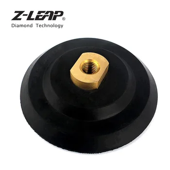 

Z-LEAP 5" Rubber Based Back Pad Hole M14 Or 5/8-11 Thread Backer Pads For Polisher Angler Grinding Diamond Polishing Backing Pad