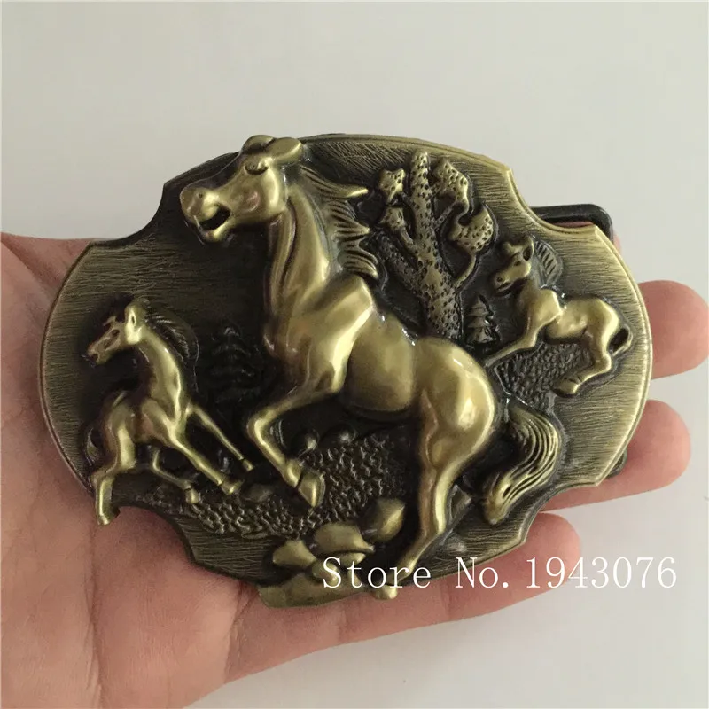 Retail 2016 New Style Vintage Bronze cool Horse RODEO Metal Belt Buckles Fit 4cm Wide fashion luxury Jeans accessories | Дом и сад
