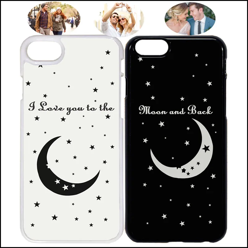 

I Love You to the Moon and Back Matching Couple Phone Case Cover For iPhone X 7 8 Plus Xs Max 6s & Samsung + Tempered Glass A94