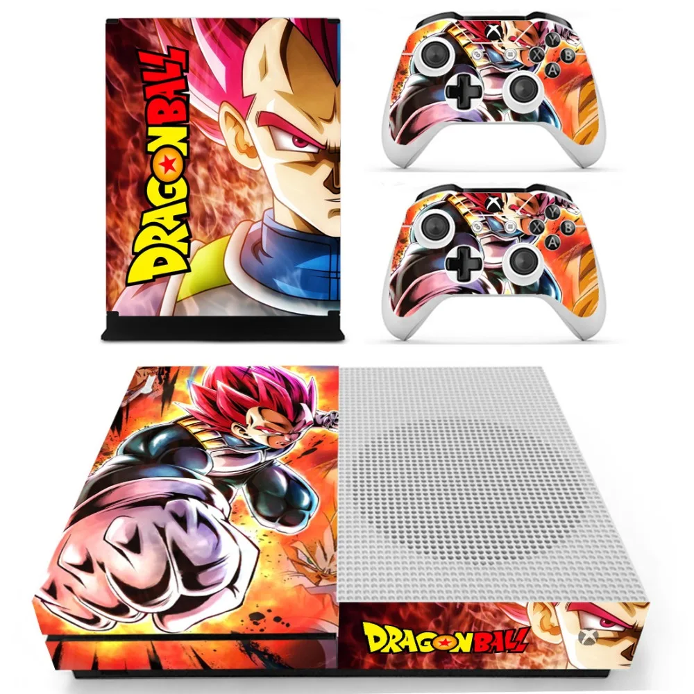 Для Xbox One S Кожа Наклейка DRAGON BALL s vinilo pegatina для Xbox one тонкая консоль и два контроллера