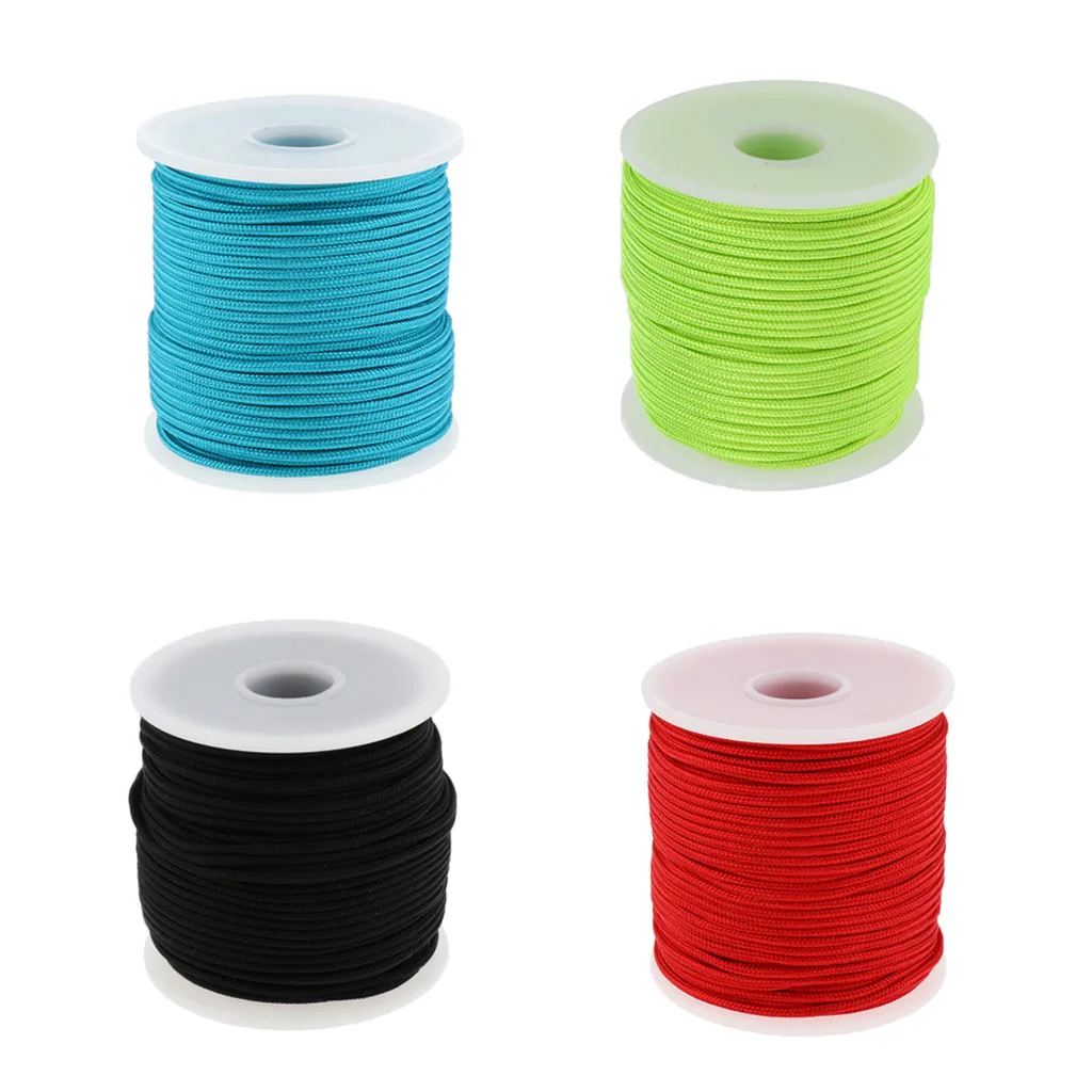 

Diameter 2mm Paracord Guyline Cord Tent Rope Guy Line 50 Meters Length for Rain Tarps Tents Hiking Camping Survival Gear