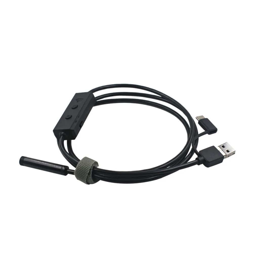 10-F160 WiFi Endoscope Camera No battery No charging 8mm Lens HD720P 1M2M3.5M5M Soft Hard Cable wireless inspection borescope