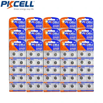 

150Pcs 15Card PKCELL AG6 Alkaline Button Coin Batteries LR69 LR171 LR920 LR921 1.5V 32mAh For Watches Calculator