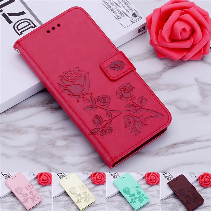 

Luxury Rose Embossed Wallet Leather Case For Blackview Max 1 Cover Book Case Stand Flip Leather Case For Blackview Max 1 ,Strap