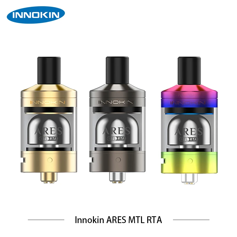 

Original Innokin Ares MTL RTA 5ml Ares Rebuildable Tank Atomizer 24mm Top Filling & Bottom Airflow e cigs Vaporizer e cigarettes