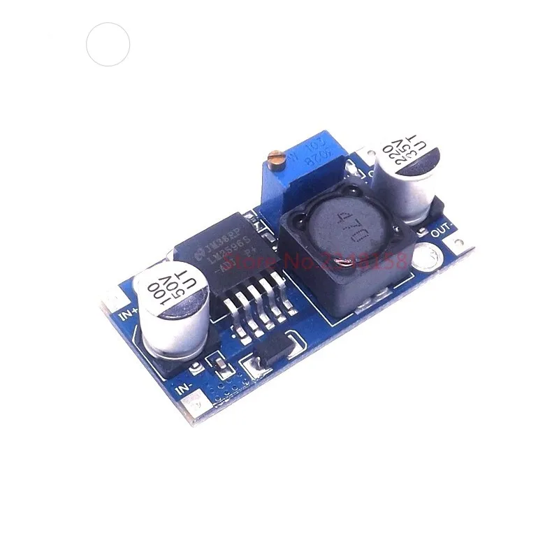 

1PCS LM2596 LM2596S DC-DC 3-40V adjustable step-down power Supply module Voltage regulator 3A with power light 24V to12V/9V/3.3V