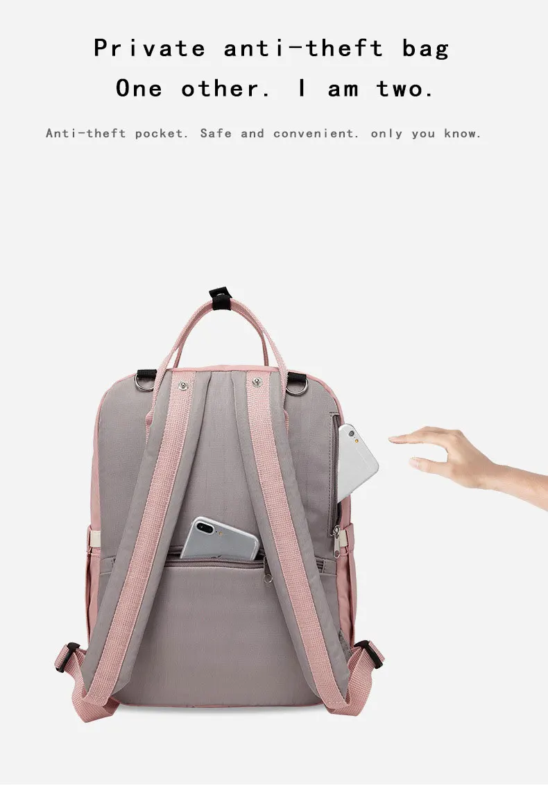 2019 новый стиль рюкзак для ношения ребенка за спиной мульти-функция большой емкости рюкзак для мамы матери и ребенка сумка для пеленок Hanimom