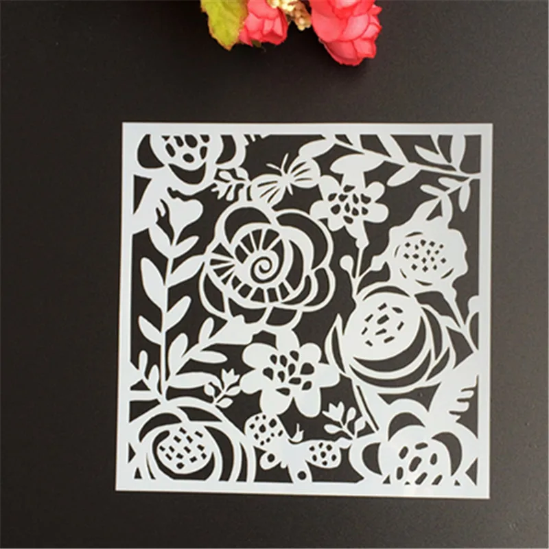 64 Style Embossing Template Scrapbooking Walls Painting Layering Stencils DIY 