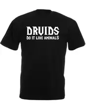 Movie Shirt Crew Neck Men Graphic Short Sleeve Slogan Druids Christmas T Shirts crew collar christmas sweater with reindeer graphic