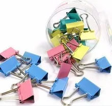 

free shipping Brick 48pcs unfailing multicolour 4 binder clips dovetail dl69404 clip 4 purse 25mm