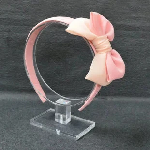 Clear Acrylic Jewellery Hair Accessories Ornament Headband Display Stand Holder acrylic headband holder pink hair hoop display stand easy to use dropship