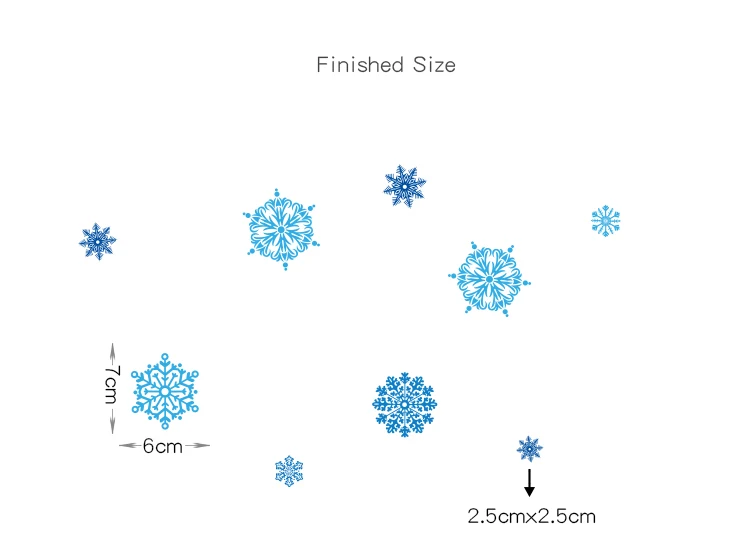 DICOR синие снежинки стикеры на стену DIY фестиваль вечерние для домашнего декора прозрачная виниловая наклейка романтическая Снежинка QTT28