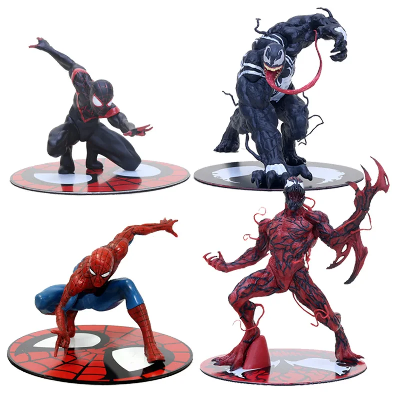 

ARTFX + STATUE Spiderman Miles Morales Venom Carnage 1/10 Scale Pre-Painted Figure Model Kit Toy