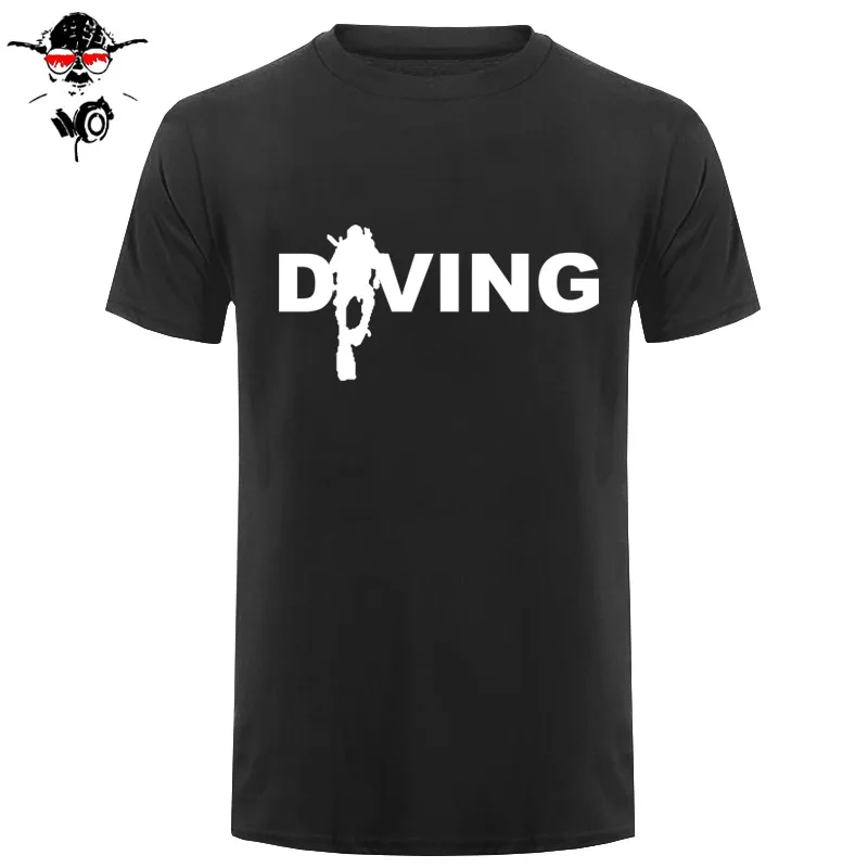 Comfortable men t shirt classical Scuba Dive funny t shirt men O Neck