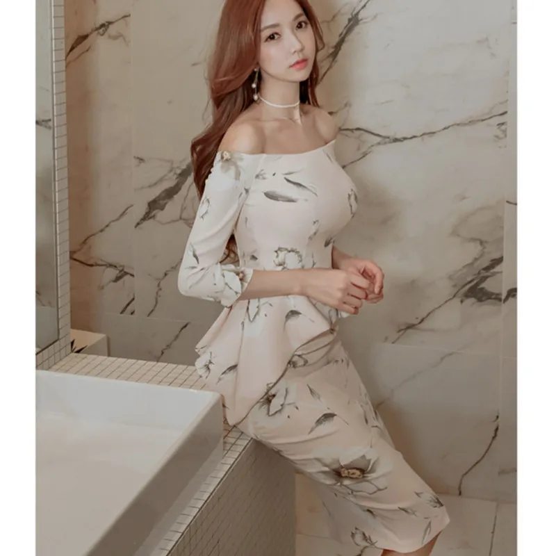 

Summer Women Robe Sexy Office Print Vintage Bandage Bodycon Maxi Pencil Dress Vestidos De Festa Longo Dresses Plus Size Femme