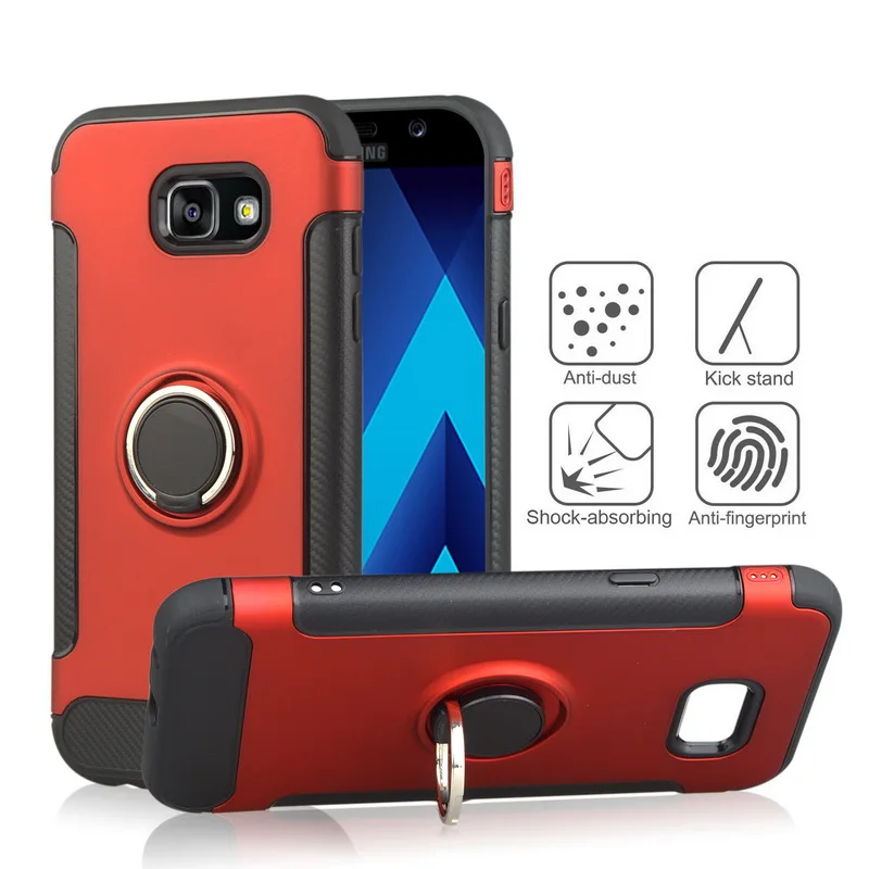 

Bumper Case For Galaxy J4 J6 Plus Back Cover Car Magnet TPU PC Phone Cases For Samsung Galaxy A3 A5 A7 2017 J3 J5 J7 Pro Fundus