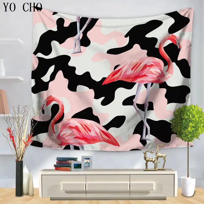 Yo Cho Tapiz De Tortuga Y Tigre Con Diseno De Pluma Fantastica