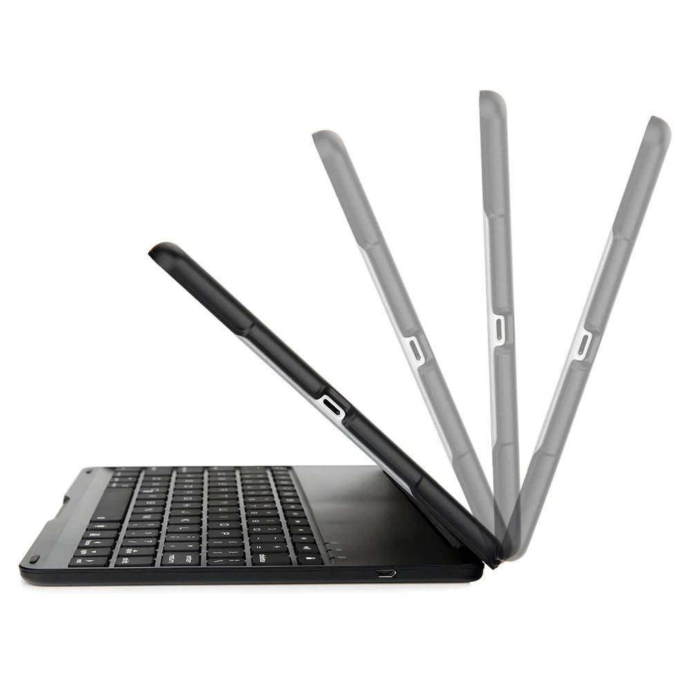 Для iPad 5 Air Slim Smart Clamshell 7 видов цветов LED подсветка алюминиевая Беспроводная Bluetooth