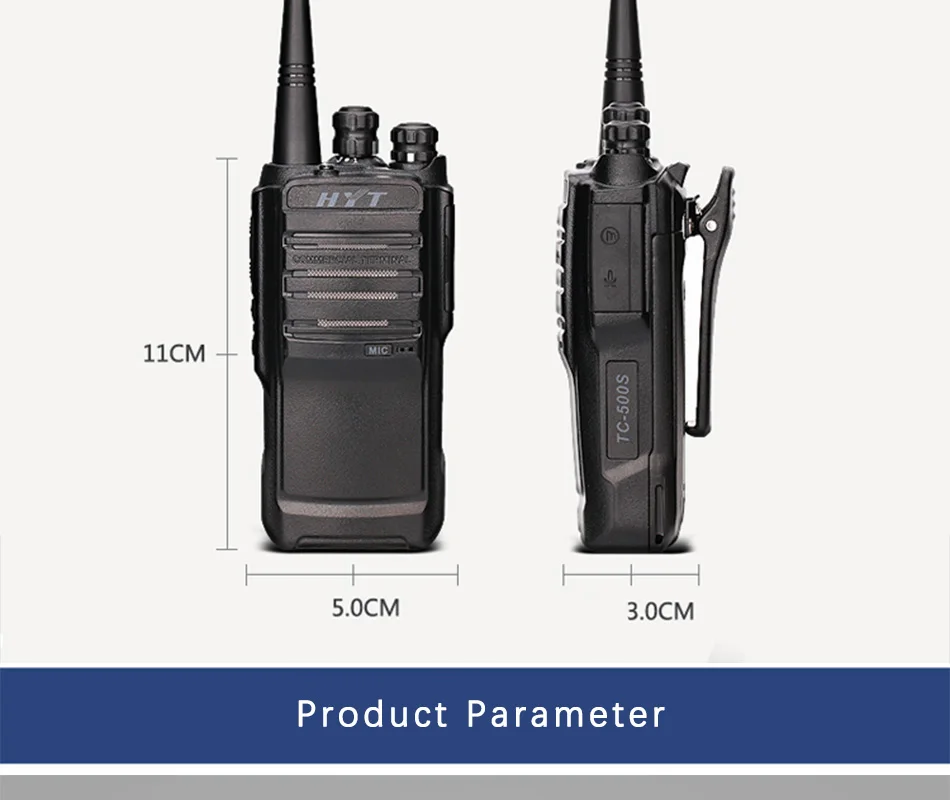 Для HYT радио HYT TC-500S двухстороннее радио UHF 450-470MHz VHF 136-154MHz портативное радио с защитой от пыли