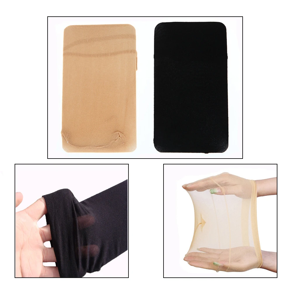 OLD STREET 1set Wig Cap Soft and Comfortable Unisex Stocking Wig Hairnet Cap Snood (Skin Color or Black Color )
